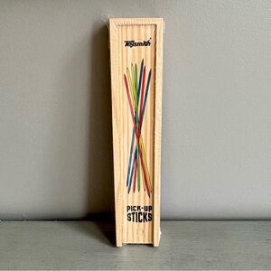 Toysmith Classic Game Pick-Up Sticks W/ Wooden Storage Box Kid Toys NEW SEALED